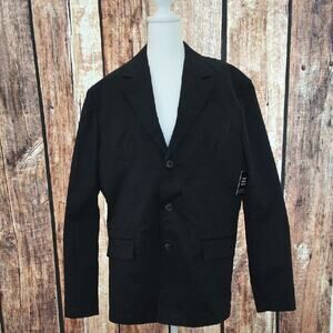 NWT Express Mens Size 42L Slim Classic Black Blazer
